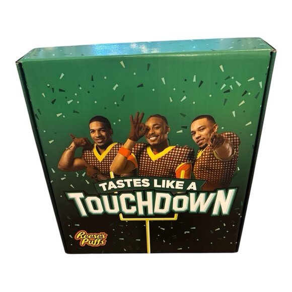 REESE’S PUFFS NFL Cereal Exclusive Bundle w/ Trading Cards & Speaker - Brand New - Picture 6 of 6
